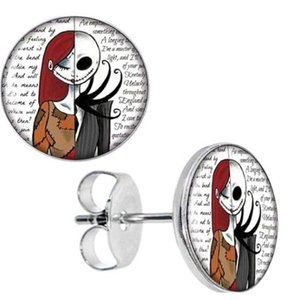 Betsey Johnson 10mm Jack Sally Nightmare Earrings